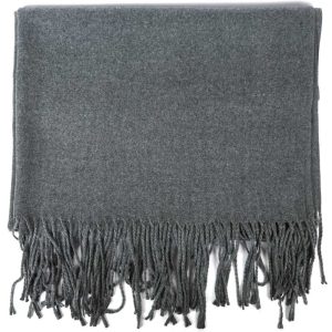 Stola 30% Cashmere unicolor Grau