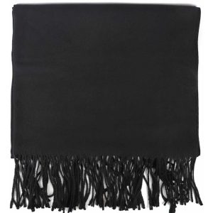 Stola 30% Cashmere unicolor Schwarz