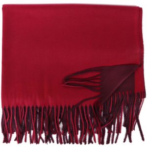 Stola 30% Cashmere doppelfarbig Rot / Burgundy